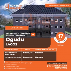 Own A Unit Of Apartment For 17years And Collect Rent For This Period  Flat for Sale Ogudu Lagos Vetra  Property