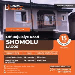 Become A Landlord Of An Apartment For 15years With Ease  Studio Apartment for Sale Shomolu Lagos Vetra  Property