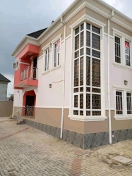  4 Bedroom Flat Duplex With 2 No's Of Two Bedroom Apartment One Up And One Down Inside @ Ait Estate, Alagbado Lagos, Under 33kva (24/7)light Title: C Of O Price : 65m Asking.  Detached Duplex for Sale Agege Lagos Vetra  Property