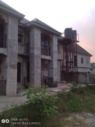 2 Plot Of Land, On It Is A Newly Built Block Of Flats ( 2 Units Of 3 Bedroom Flat And 2 Units Of 2 Bedroom Flat) On A Setback, Full Plot Of Land Is At The Front. All Is For Sale For 30million Blocks of Flats for Sale Ipaja Lagos Vetra  Property