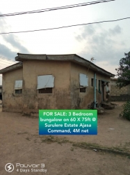 Standard 3 Bedroom Bungalow On A Piece Of Land With Registered Title Detached Bungalow for Sale Ipaja Lagos Vetra  Property