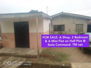 A Well Maintained 2 Bedroom Apartment, A Mini Flat And A Shop On Half Plot  Detached Bungalow for Sale Ipaja Lagos Vetra  Property