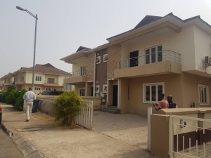 Newly Built Luxury 4 Bedroom Fully Finished And Fully Serviced Semi-detached Duplex With Air Conditioning , Fully Fitted Kitchen And A Room Bq 4 bedroom Semi-Detached Duplex for Rent Apo Abuja Vetra  Property