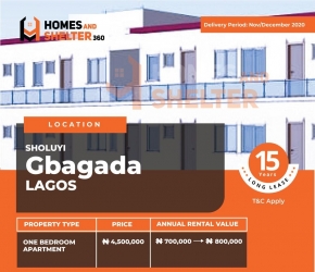 Become A Landlord Today And Start Recieving Rental Returns For 15 Years!!!! Mini Flat for Sale Gbagada Lagos Vetra  Property