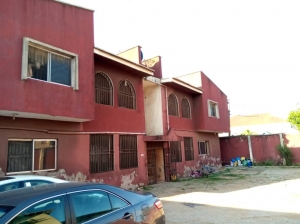 4 Nos Of 3 Bedroom Flat On One And Half Plot Of Land, All Round Tiles Inside, In A Well Secured Estate, At Egbeda 10 bedroom Blocks of Flats for Sale Alimosho Lagos Vetra  Property
