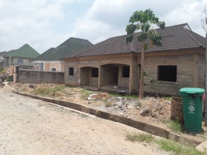 Well Roofed But Not Plastered Semi Detached 2bedroom Bungalow  2 bedroom Semi-Detached Bungalow for Sale Nbora Abuja Vetra  Property