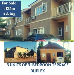 3 Bedroom Terrace Duplex For Sale 3 bedroom Terraced Duplex for Sale Durumi Abuja Vetra  Property