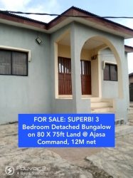 Nice 3 Bedroom Bungalow 3 bedroom Detached Bungalow for Sale Ipaja Lagos Vetra  Property