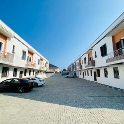 Fully Serviced 4 Bedroom Terrace Duplex With A Room Bq . Features Include; All Rooms En-suite Ample Parking Space 24/7 Uninterrupted Power Fully Fitted Kitchen Play Ground For Kids Serene And Secured Estate. Price : 32m 4 bedroom Terraced Duplex for Sale Lekki Lagos Vetra  Property