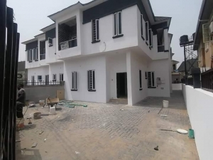 2units Of Serviced 4bedroom Semi Detached Duplex At Lekki Gardens Phase 1,by Blenco Supermaket Sangotedo. Ajah. 4 bedroom Semi-Detached Duplex for Sale Ajah Lagos Vetra  Property