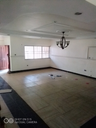 Standard & Decent 3bed Room Duplex With Mini Flat Bq Fence Round With Gate Security Wise Car Park With Prepared Metre Alone In A Compound Pop Kitchen Cabinet 3 bedroom Flat for Rent Yaba Lagos Vetra  Property