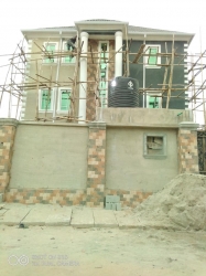 Standard Newly Built 2 Bed Room Flat All Rooms Ensuit With Visitors Toilet Fence Round With Gate Security Wise Upstairs Car Park With Prepared Metre Wardrobe Kitchen Cabinet Bancony 2 bedroom Flat for Rent Shomolu Lagos Vetra  Property