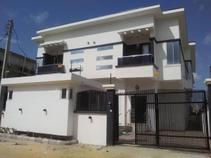4 Bedroom Semi Detached Duplex With One Room Bq At Lekki Palm Estate, Ajah. Title: Governor's Consent. 4 bedroom Semi-Detached Duplex for Sale Ajah Lagos Vetra  Property