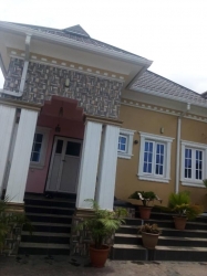 4 Bedroom Bungalow For Sale All Rooms Ensuit With Two Parlors And Lobby And A Gateman's Apartment With Water Heater, Extractor, Kitchen Cabinets All Marble Floor With Already Wired Cctv For 35m Net Obawole Ifako House for Sale Ogba Lagos Vetra  Property