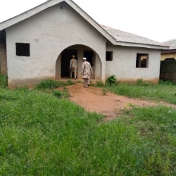 A Plot Of Land For Sale At Ayobo Ipaja Lagos, 3bedrom Building On It.  House for Sale Ipaja Lagos Vetra  Property