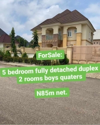 Newlybuilt And Tastefully Finished Detached 5bedroom Duplex With 2rooms B/q For Sale In Gwarinpa.  5 bedroom Detached Duplex for Sale Gwarinpa Abuja Vetra  Property