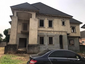 Fully Detached Carcass 6bedroom Duplex With 1bedroom Guest Chalet And 2rooms B/q For Sale In Gwarinpa.  6 bedroom Detached Duplex for Sale Gwarinpa Abuja Vetra  Property