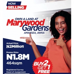 Marywood Gardens, Awka 464 Meter Square of Land for Sale Awka North Anambra Vetra  Property