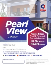Pearl View, Calabar. 10 Plots of Land for Sale Calabar Cross River Vetra  Property
