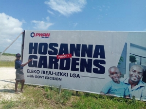 Land For Sale;facing Eleko Road,by Amen Estate Phase I. Land for Sale Ibeju Lekki Lagos Vetra  Property