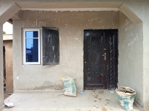 A Newly Built Enclosed Room And Parlour Self Contained With Tiles, Wardrobe, Pop, Fenced With Gate  Mini Flat for Rent Ibadan Oyo Vetra  Property