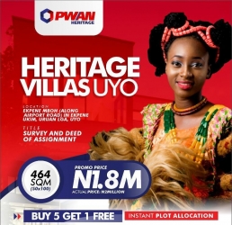 Land For Sale In Ekpene Mboh (along Airport Road) In Ekpene Ukim, Uruan Lga, Uyo. 464 Meter Square of Land for Sale Uruan Akwa Ibom Vetra  Property