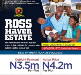 *land In Ross Haven Estate, Ibeju Lekki* 600 Meter Square of Land for Sale Ibeju Lekki Lagos Vetra  Property