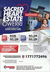 Sacred Heart Estate, Owerri Land for Sale Owerri Imo Vetra  Property