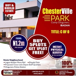 Commercial & Residential Plots Of Land In A Well Developed Estate 500 Meter Square of Land for Sale Ibadan Oyo Vetra  Property