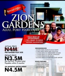 Plots Of Land For Sale At Zion Gardens Aluu, Port Harcourt 464 Meter Square of Land for Sale Port Harcourt Rivers Vetra  Property