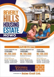 Land For Sale At Beverly Hills Housing Estate, Mowo, Badagry Land for Sale Badagry Lagos Vetra  Property