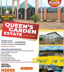 Land For Sale @ Queens Garden Estate 500 Meter Square of Land for Sale Kuje Abuja Vetra  Property