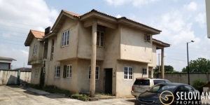 Building Of 2 Units Of 4 Bedroom Semi Detached House Fenced 4 bedroom Semi-Detached Duplex for Sale Agege Lagos Vetra  Property