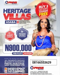 Heritage Villas Admiralty Asaba 3 Plots of Land for Sale Asaba Delta Vetra  Property