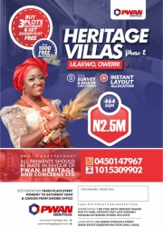 Heritage Villa Estate 232 Meter Square of Land for Sale Owerri Imo Vetra  Property