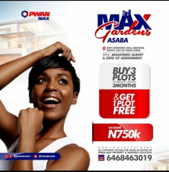 Max Gardens Asaba 3 Plots of Land for Sale Aniocha South Delta Vetra  Property