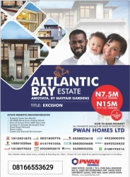 Atlantic Bay Estate, Behind Mayfair Garden Awoyaya Land for Sale Ajah Lagos Vetra  Property