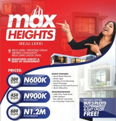 Max Height Estate Land Ibeju Lekki Special Offer 5 Plots of Land for Sale Ibeju Lekki Lagos Vetra  Property