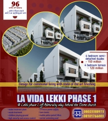 La Vida: 4 Bedroom Semi Detached Duplex At Lekki Phase 1 4 bedroom Semi-Detached Duplex for Sale Lekki Lagos Vetra  Property