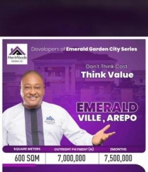 600sqm Land At Arepo 600 Meter Square of Land for Sale Arepo Ogun Vetra  Property