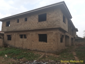 Uncompleted Block Of 4 Flats Having 3 Bedrooms Each 10 bedroom Blocks of Flats for Sale Ibadan Oyo Vetra  Property