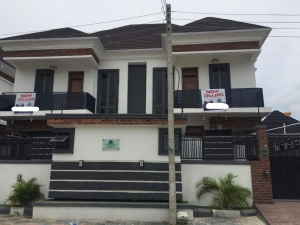 4br Semi Detached Duplex With Bq Located At Chevron,lekki. 4 bedroom Semi-Detached Duplex for Sale Lekki Lagos Vetra  Property