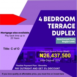 4 Bedroom Terrace Duplex - Beechwood Park 4 bedroom Terraced Duplex for Sale Ajah Lagos Vetra  Property