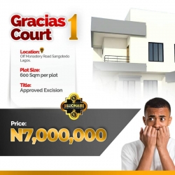 Prime Estate Land - Gracias Courts Land for Sale Ajah Lagos Vetra  Property