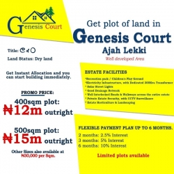 Estate Land For Sale - Genesis Court Land for Sale Ajah Lagos Vetra  Property