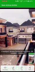 Standard 4bedroom Terrace Duplex In Chevron Lekki  4 bedroom Flat for Rent Lekki Lagos Vetra  Property