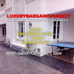 Fresh Deal! New 3 Units Of 5 Bedroom Terrace Houses + 3 Rooms Bq In Banana Island @n40m For All. Call Prince Ademola Osinuga Luxurybargainsmarket Now To Close 10 bedroom Semi-Detached Duplex for Rent Ikoyi Lagos Vetra  Property