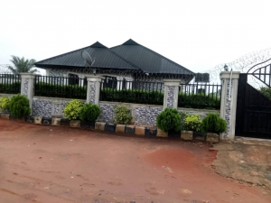 Standard 2flat Of Four Bedroom At The Front And 2bedroom At The Back With 5 Stores For Sale Detached Bungalow for Sale Oredo Edo Vetra  Property