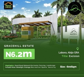 Grace Hill Estate  600 Meter Square of Land for Sale Ajah Lagos Vetra  Property