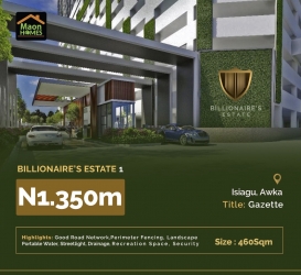 Billionaire Estate Awka  500 Meter Square of Land for Sale Awka North Anambra Vetra  Property